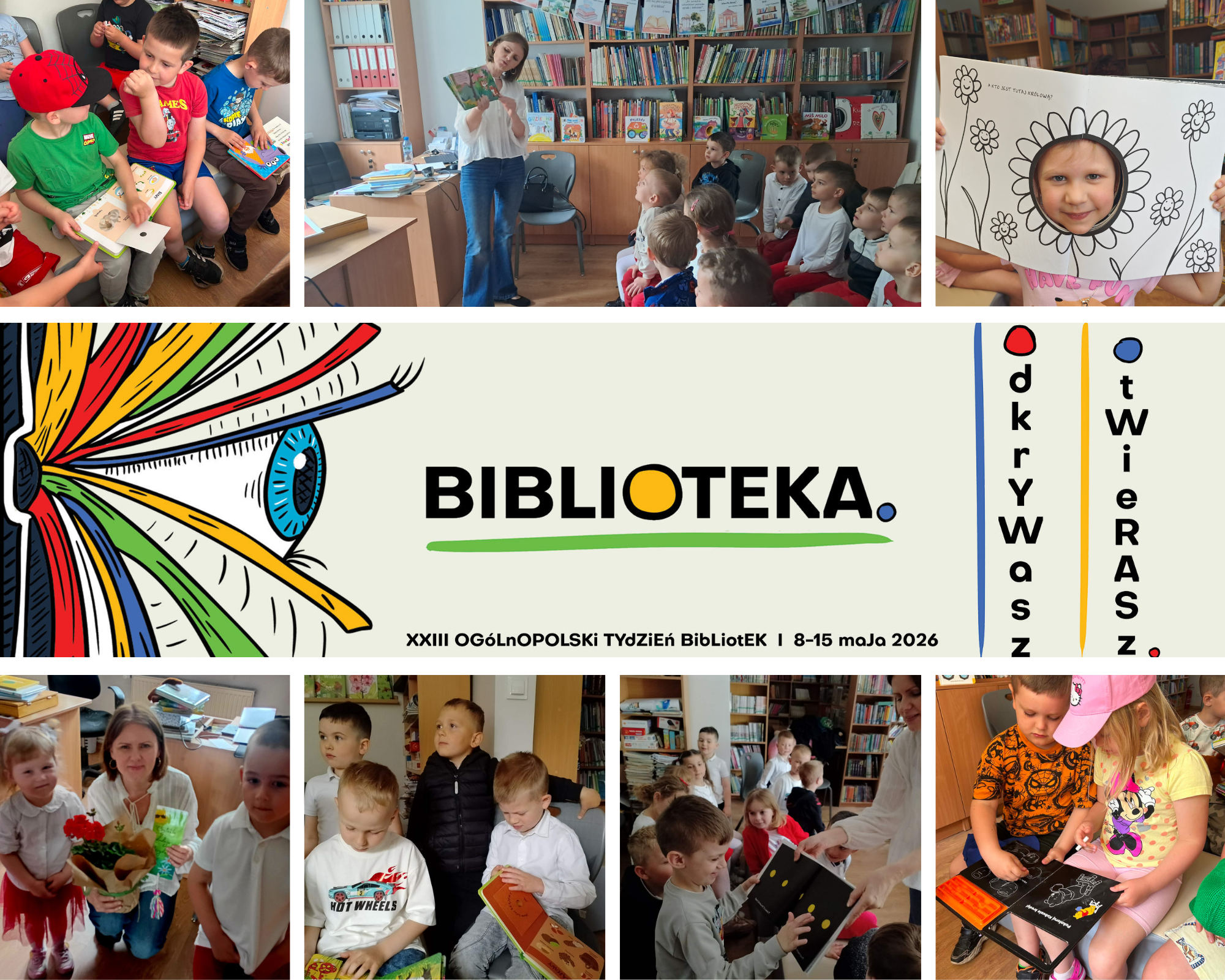 Gburkoludki, pszczoły i śmieciowy potwór – przedszkolaki świętują Tydzień Biblio...