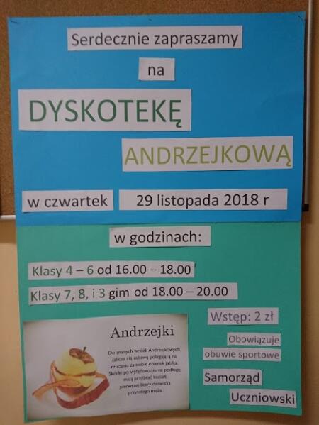 Dyskoteka andrzejkowa